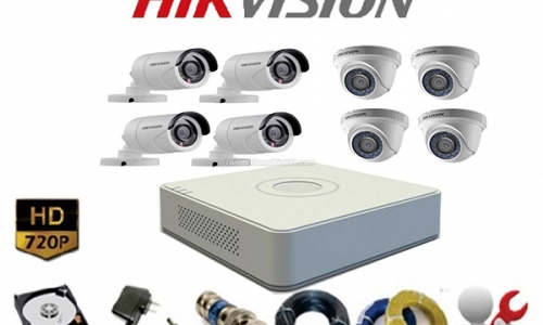 lắp đặt Bộ 8 Camera Hikvision 8 mắt HD tại hải phòng